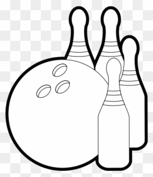 Isolated Bowling Ball And Pin - Skittles (sport)