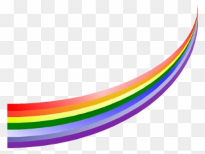 Curved Rainbow - Shapes Design Background Png
