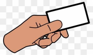 Cartoon Hand Card Clip Art - White People Race Card