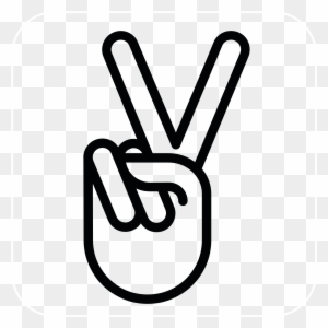 Scalable Vector Graphics Hand Peace Sign Peacesymbol - Transparent Background Peace Sign Hand Png
