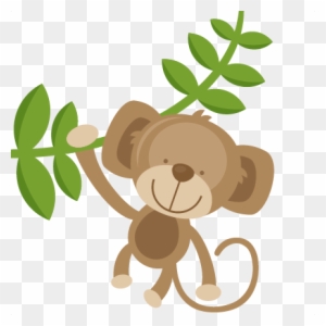 Hanging Monkey Svg Cut Files For Scrapbooking Silhouette - Cute Monkey Clipart Transparent Background