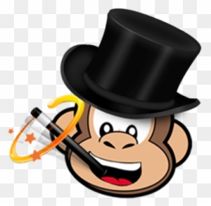 Medium Magic Monkey Logo With No Background - Cheeky Monkey Tile Coaster