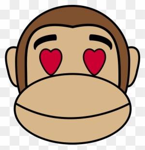 Big Image - Monkey In Love Clipart