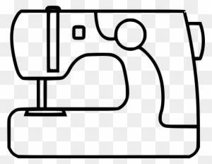 Png File - Sewing Machine Coloring Page