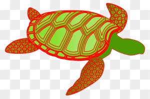 Red - Sea Turtle Clip Art