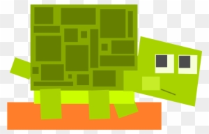 Square Animal Cartoon Turtle - Clipart Turtle