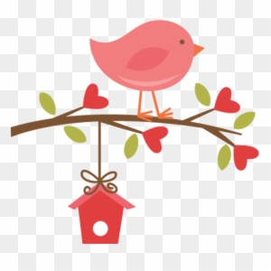 Clip Art Of A Bird On Branch Library - Bird On Branch Clip Art