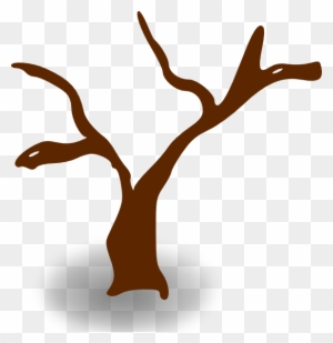 Free Vector Rpg Map Symbols Deserted Tree Clip Art - Tree Clip Art