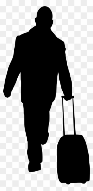 People Silhouette Images - People With Luggage Silhouette