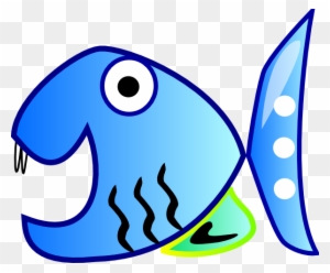 Cartoon Piranha - Fish Mouth Open Png - Free Transparent PNG Clipart ...