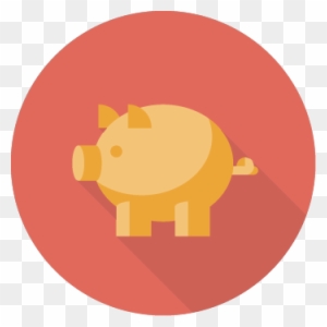 Piggy Bank Icon - Star Icon Png Flat