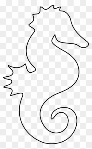 Fish Outlines New Free Image On Pixabay Seahorse Ocean - Printable Seahorse Template