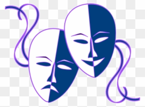 Theatre Masks Clip Art At Clker Com Vector Clip Art - Transparent Comedy And Tragedy