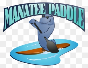 Manatee Clipart Rainbow - Manatee Paddle Crystal River