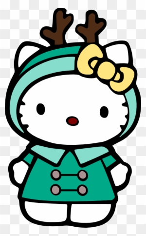 Christmas Hello Kitty Clip Art Clip Art - Hello Kitty Christmas Cross Stitch Pattern