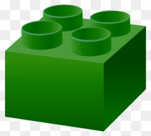 Lego Clipart Green - Green Lego Brick Png