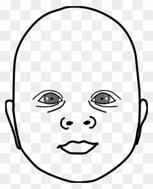 Clipart - Baby Head Outline