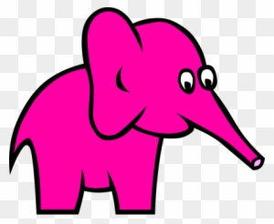 Elephant Animal Pink Cute Girly Side Carto - Custom Baby Elephant Shower Curtain