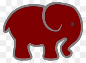 Red Baby Elephant Clip Art At Clker - Game