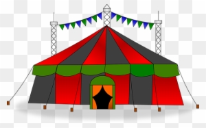 Circus Tent Big Top Show Stripes Carnival - Circus Clipart Png
