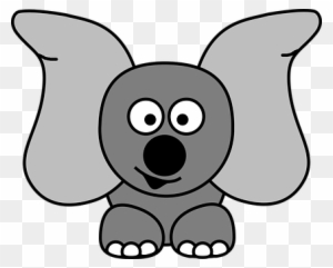 Jug Ears, Elephant, Dumbo, Ears, Grey - Cute Hippo Clipart