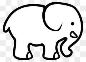 Cartoon Elephant Clip Art - Elefante Facil De Dibujar