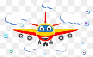Airplane Aircraft Cartoon Euclidean Vector - Aircraft