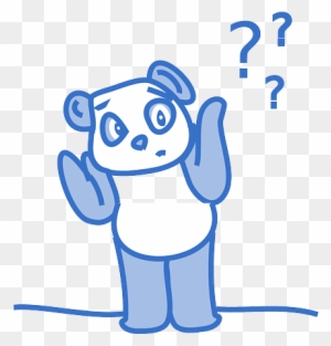 Cute, Bear, Blue, Question, Help, Support - Confused Clip Art