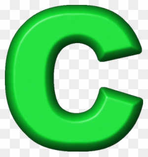 Presentation Alphabets Green Refrigerator Magnet C - Green Letter C Png