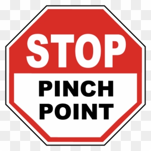 Stop Pinch Point Label - Plataforma De Afectados Por La Hipoteca