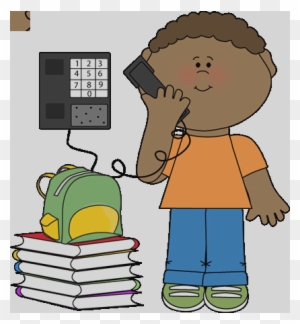 Classroom Job Clip Art Helper Student Clipart - Kid Phone Clipart