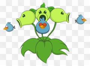 Blue Birds Belong To R Threepeater Belong To Popcap - Angry Birds X Plants Vs Zombies