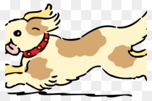 Dog Running Cartoon - Animals That Move Fast Clipart