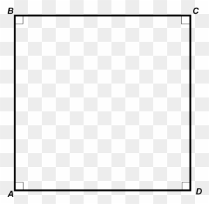 Free Square Clip Art Black And White - Simple Square Border Png