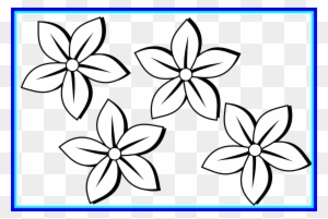 Unbelievable Clipartist Info Four Flora Black White - Flower Clipart Black And White