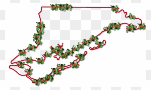 A Map Of Franklin With A Red Outline, Inner Drop Shadow, - Christmas Decoration