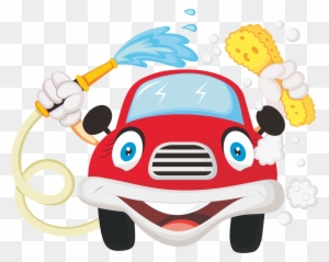 Car Wash Cartoon - Car Care Vector