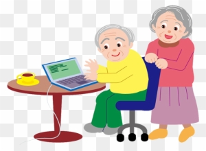 Old People Computer Clip Art