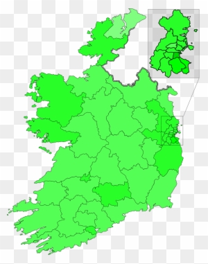 Irish Amendment 33 Gradient - Map Black And White Ireland
