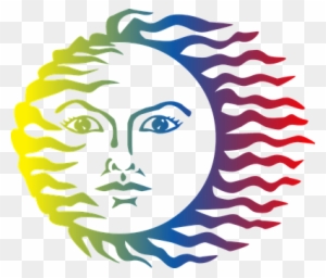 Anthropomorphic Colorful Face Hot Light So - Colorful Sun