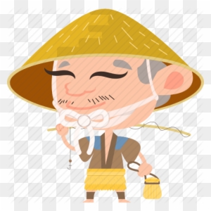 Japanese Fisherman Stock Illustrations 31 Japanese - Japanese Man With Hat  - Free Transparent PNG Clipart Images Download