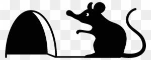 Mouse Hole Clipart Black And White