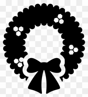 Xmas Wreath Garland Greeting Comments - Tire Side View Vector
