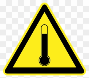 High Temperature Hot Heat Danger Warning Y - Electricity Warning Sign Png