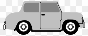 Wheeler Clip Art Download - Cartoon Car From Side