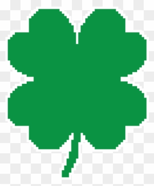 8-bit Four 4 Leaf Clover St Patrick Day Irish Ireland - Four-leaf Clover