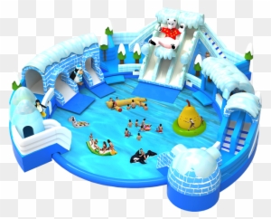 Inflatable Playground Slide Swimming Pool Water Park - Water Park