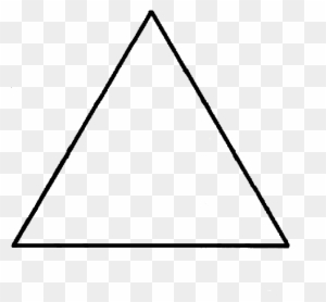 Black And White Triangle Png - Triangle Isosceles