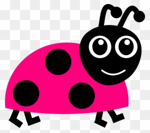 Collection Of Cute Ladybug Clipart - Pink Lady Bug