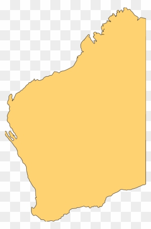 Australia Map Clipart - West Australia Outline Map
